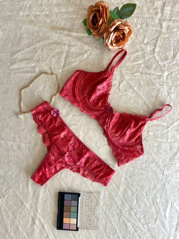 Conjunto Lingerie de Renda sem bojo - Image 8