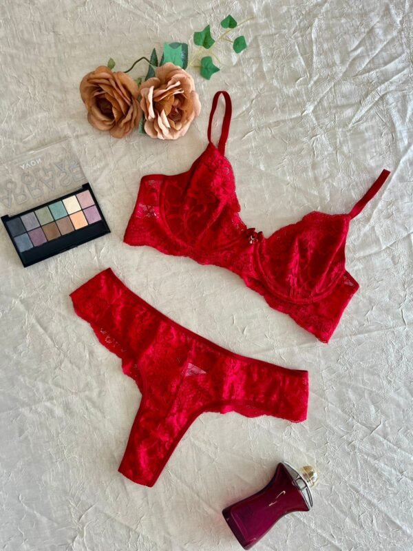 Conjunto Lingerie de Renda sem bojo - Image 3
