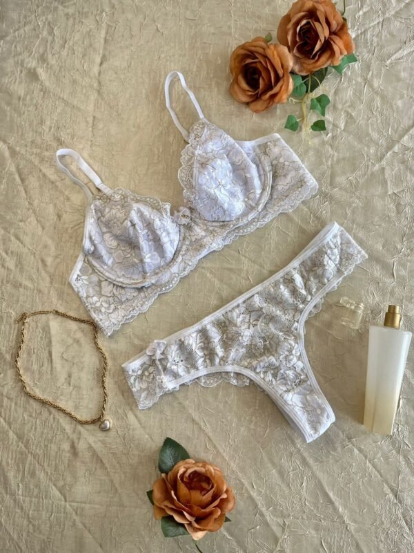 Conjunto Lingerie de Renda sem bojo - Image 7