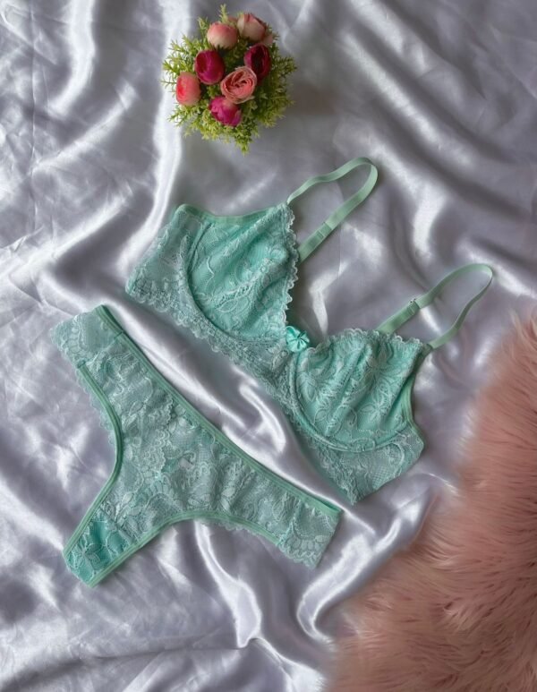Conjunto Lingerie de Renda sem bojo - Image 9