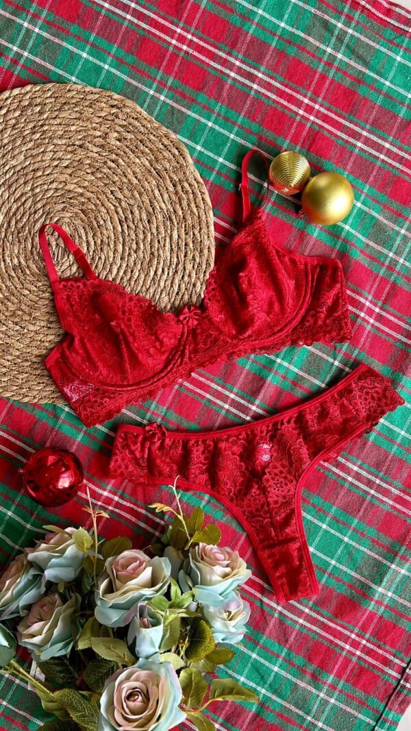 Conjunto Lingerie de Renda sem bojo - Image 4